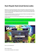 Page 1, Hunt Royal‪e Hack (mod Gems) codes