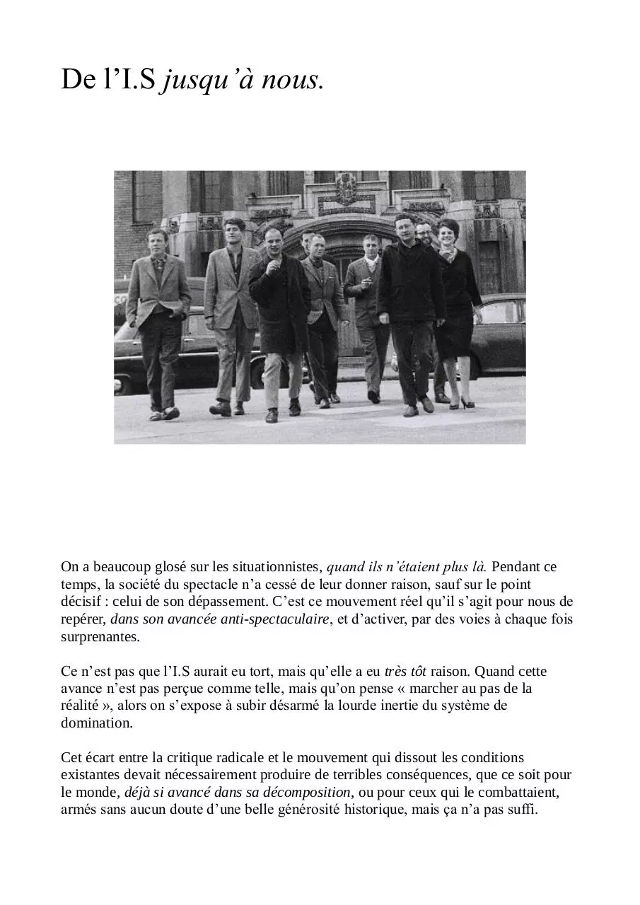 Page 1 of 3, De l'I.S jusqu'à nous