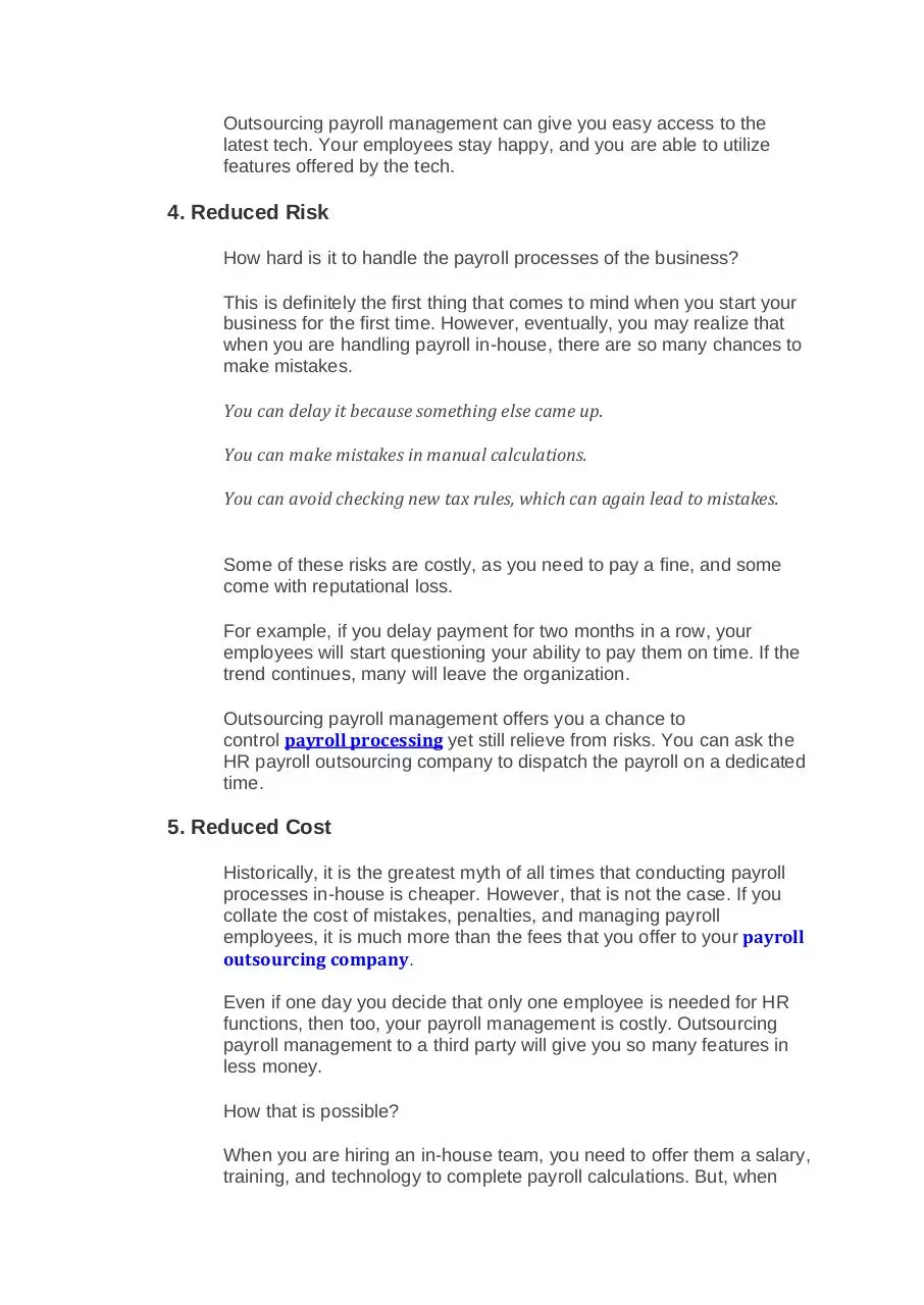 Page 3 of 6, Outsourcing Payroll Management