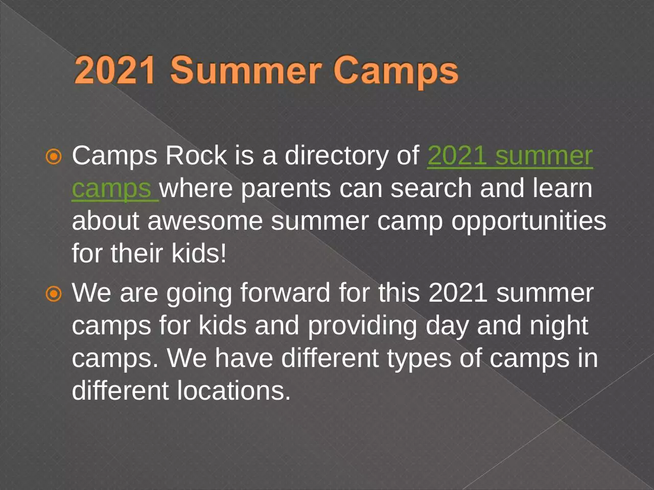 Page 2 of 6, Camps Rock Presentation converted