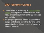 Page 2, Camps Rock Presentation converted