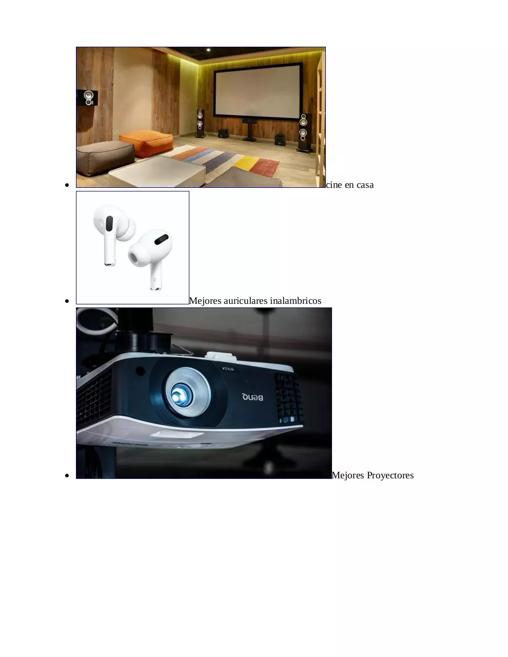 Page 2 of 18, Mini proyectores