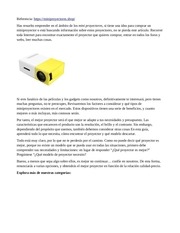 Page 1, Mini proyectores