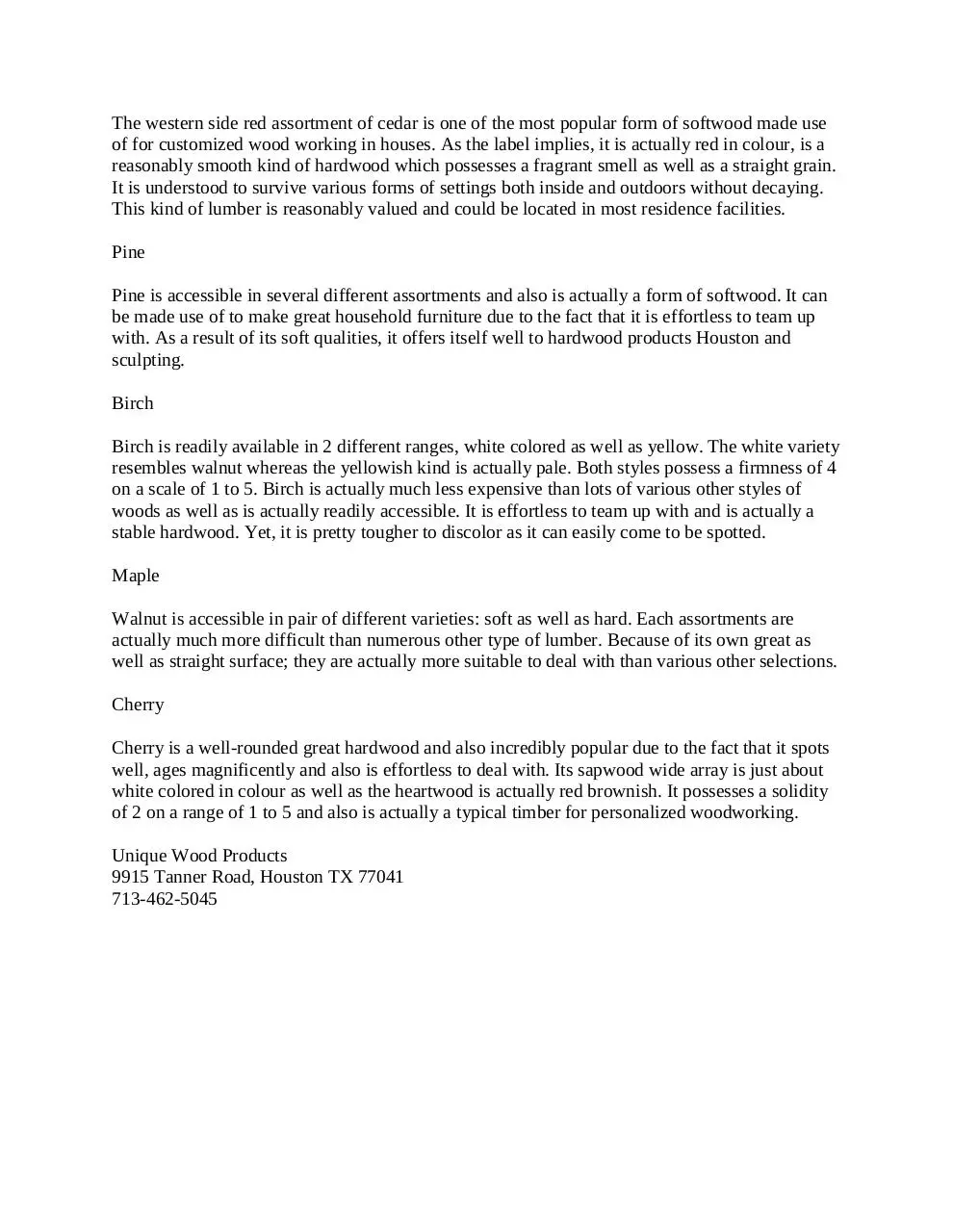 Page 2 of 2, UniqueWoodProducts Providing Customized Carpentry