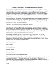 Page 1, UniqueWoodProducts Providing Customized Carpentry