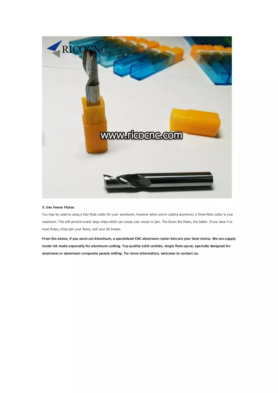 Page 4 of 5, 3 important Tips for Cutting Aluminum with your CNC Router