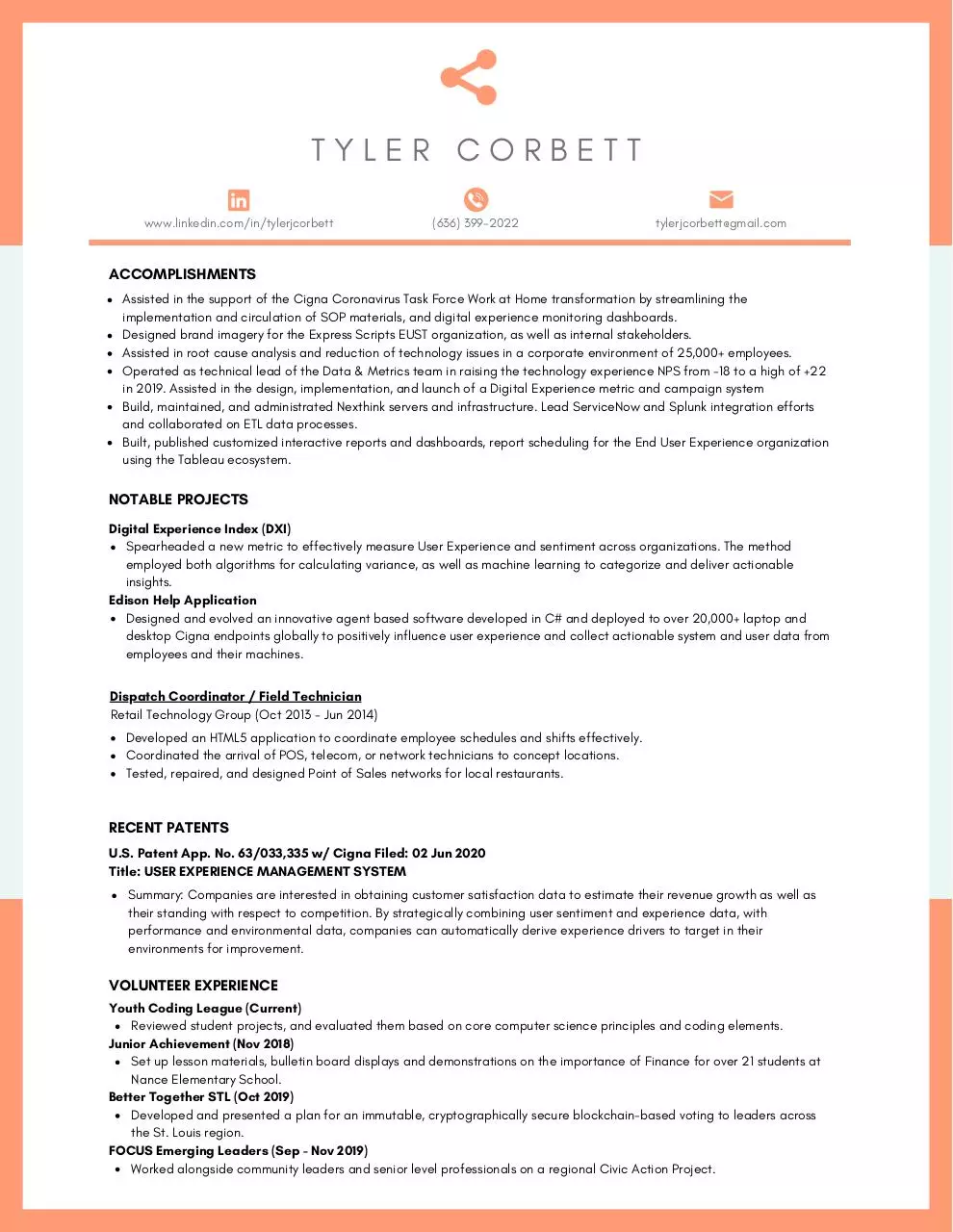 Page 2 of 2, Tyler Corbett Resume