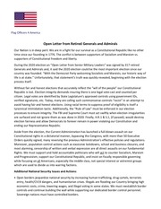 Page 1, 2021 Open Letter from Retired Generals and Adm