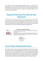 Page 2, Portfolio of Dan Pimental Alignment Financial Group