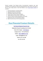 Page 4, Portfolio of Dan Pimental Alignment Financial Group