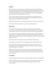 Page 3, Outsourced Accounting or InHouse Execution What Do You Need