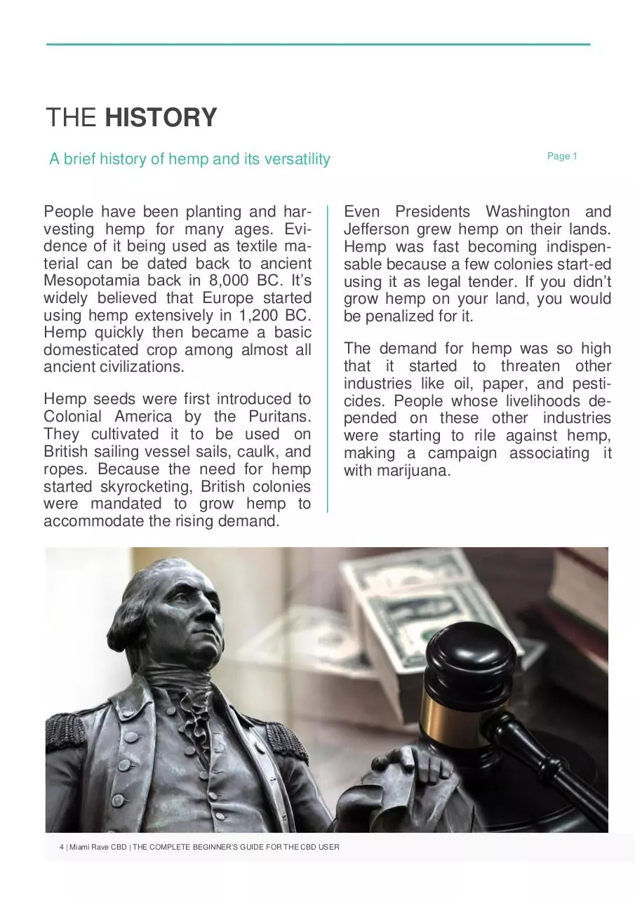 Page 5 of 18, THE COMPLETE BEGINNER’S GUIDE FOR THE CBD USER