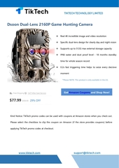 Page 1, Dsoon Dual Lens 2160P Game Hunting Camera