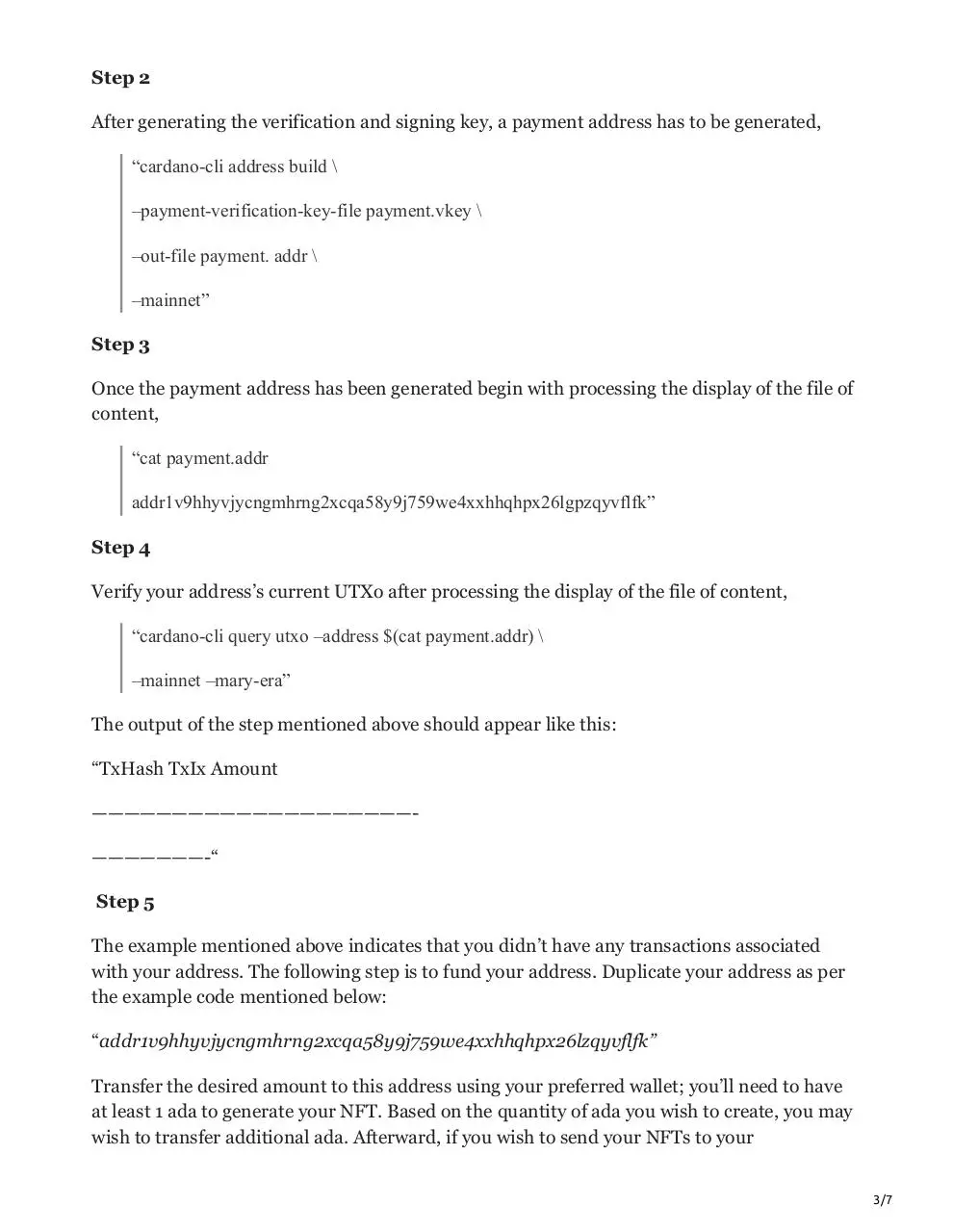 Page 3 of 7, leewayhertz.com How to create NFTs on Cardano Blockchain