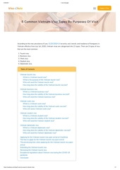 Page 1, 5 Common Vietnam Visa Types By Purposes Of Visit