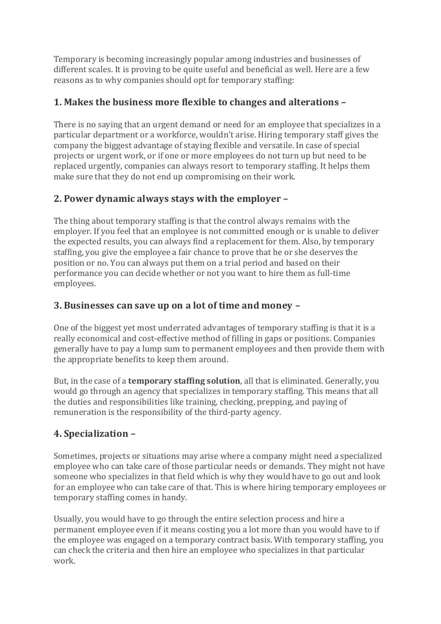 Page 2 of 5, How temporary staffing solution is revolutionizing start ups