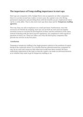Page 5, How temporary staffing solution is revolutionizing start ups