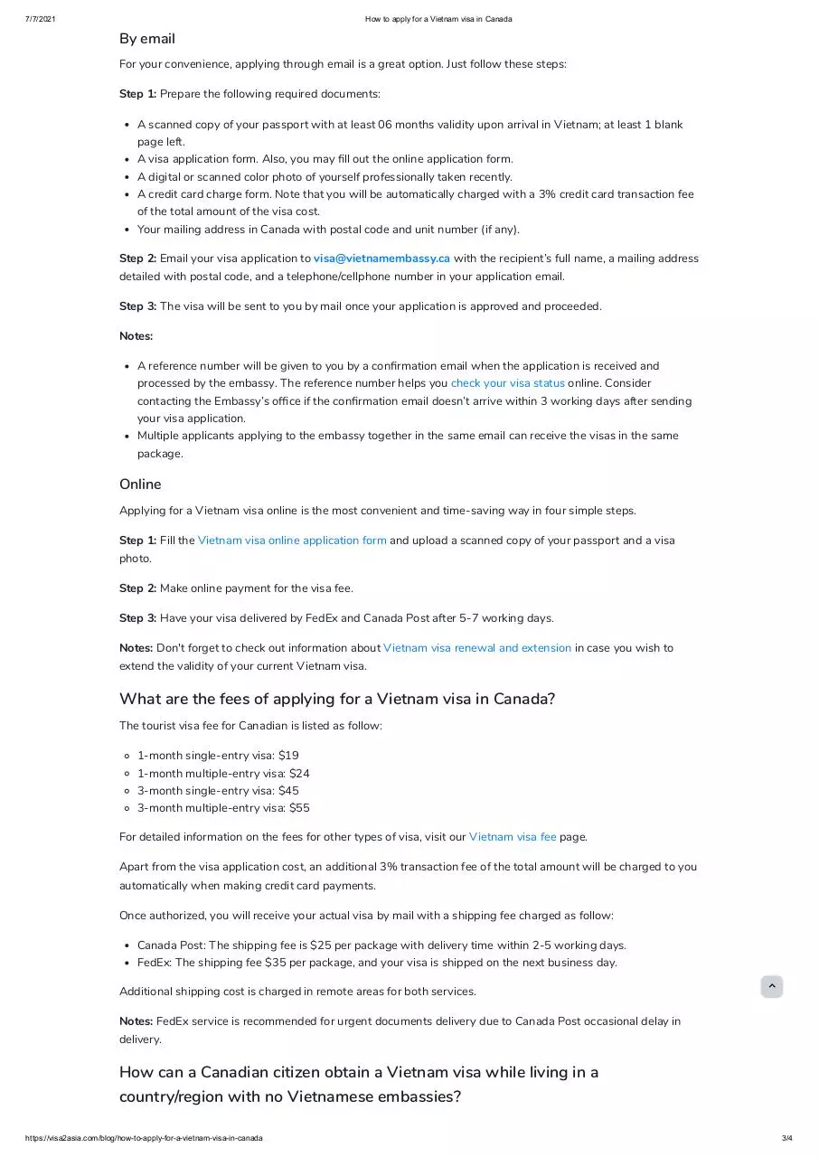 Page 3 of 4, How To Apply For A Vietnam Visa In Canada