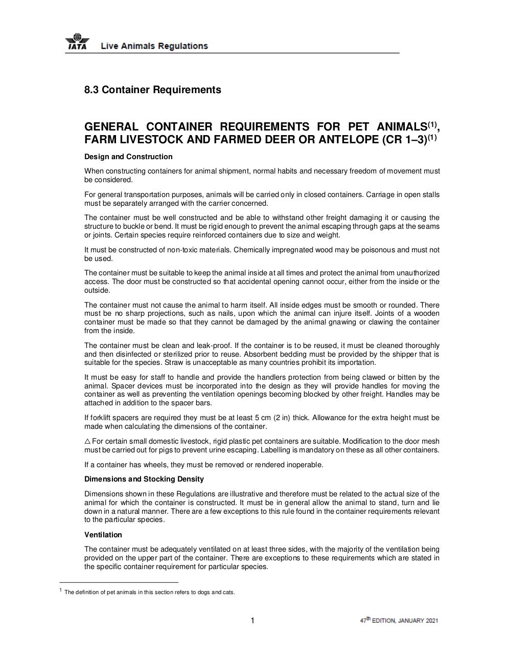British Airways - IAG Cargo - pet-container-requirements_1_47e_en.pdf - page 1/11