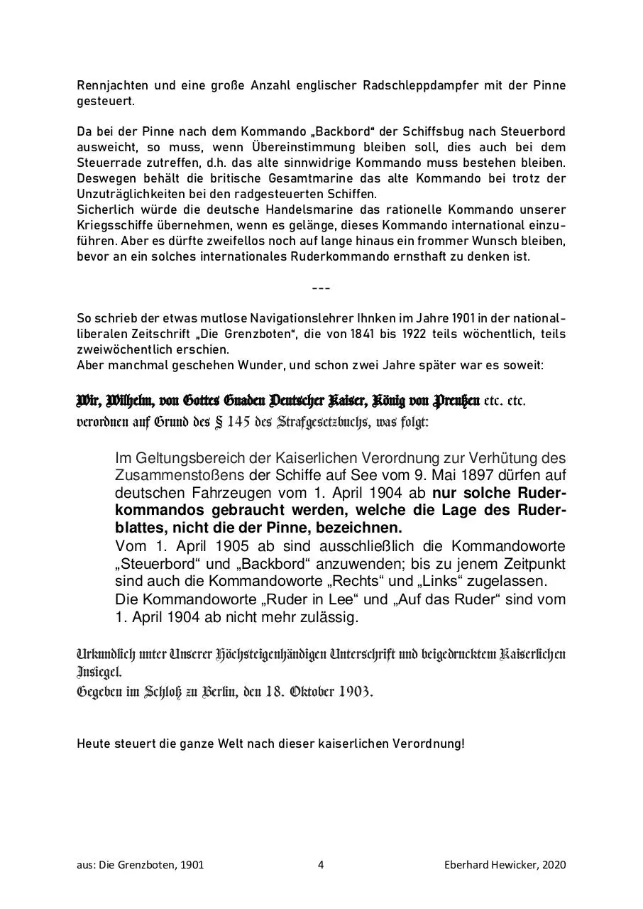 Page 4 of 4, 13 Probleme des Ruderkommandos