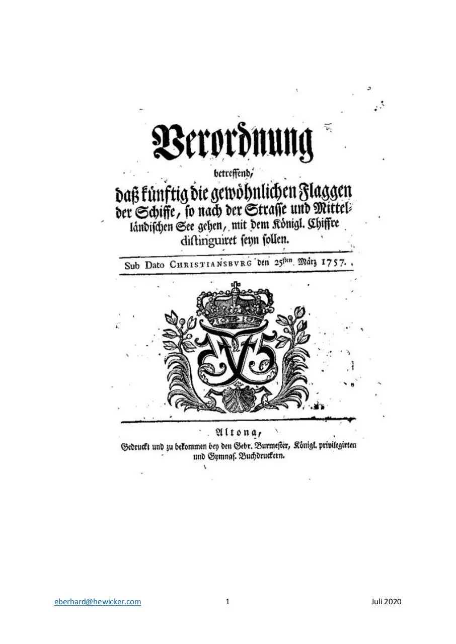 Page 1 of 6, 14 Dänische Flagge