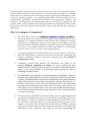 Page 2, What is the role of compliance in financial services
