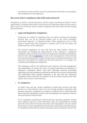 Page 3, What is the role of compliance in financial services