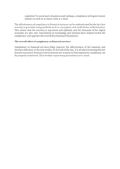 Page 5, What is the role of compliance in financial services
