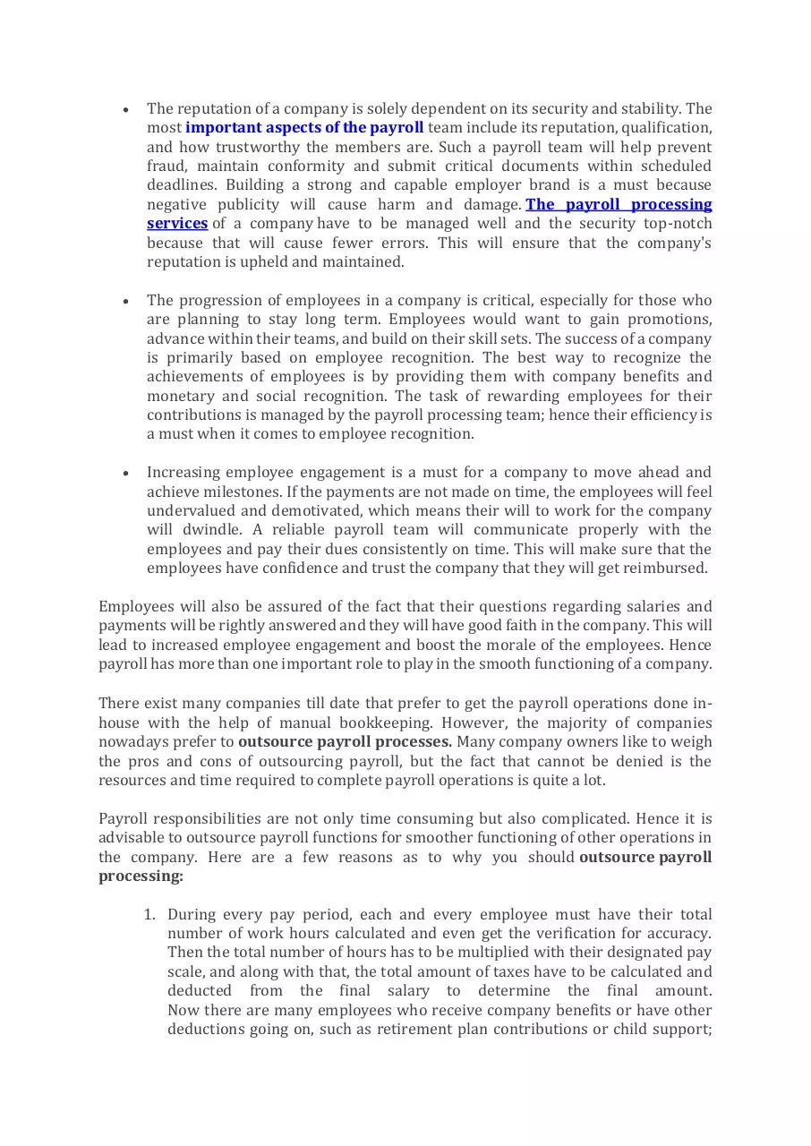Page 3 of 5, Why is payroll process important for any organization