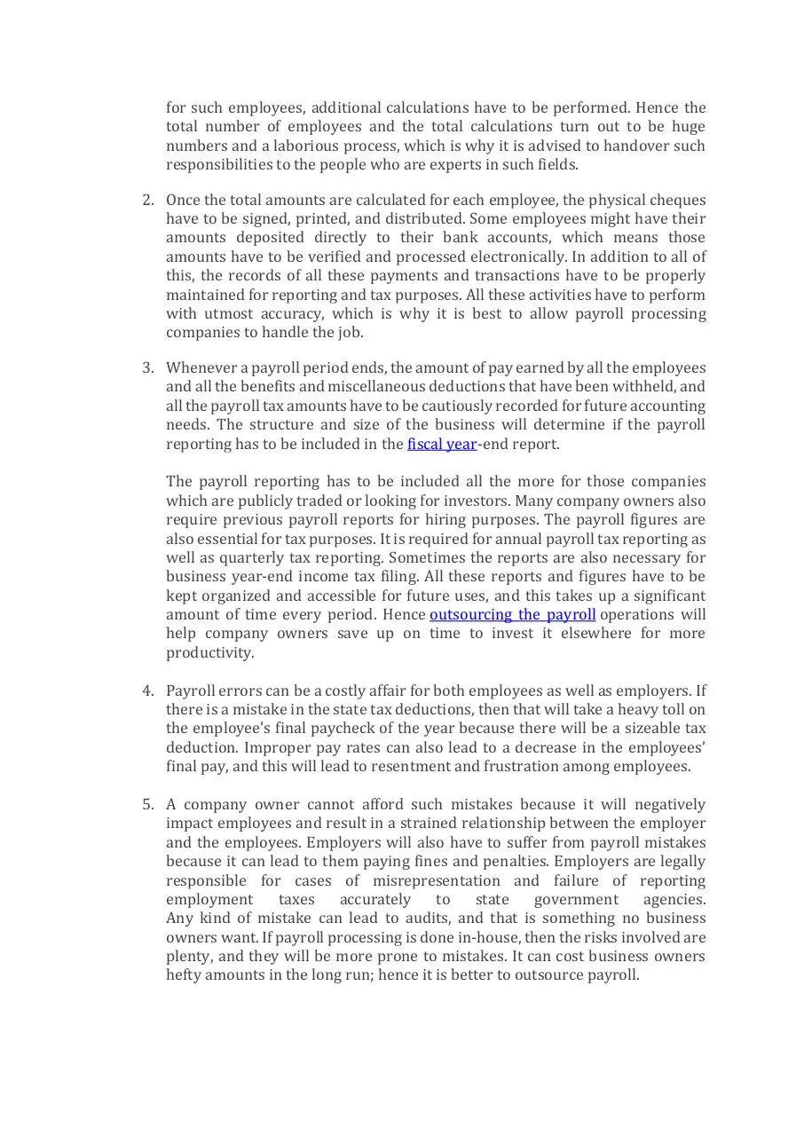 Page 4 of 5, Why is payroll process important for any organization