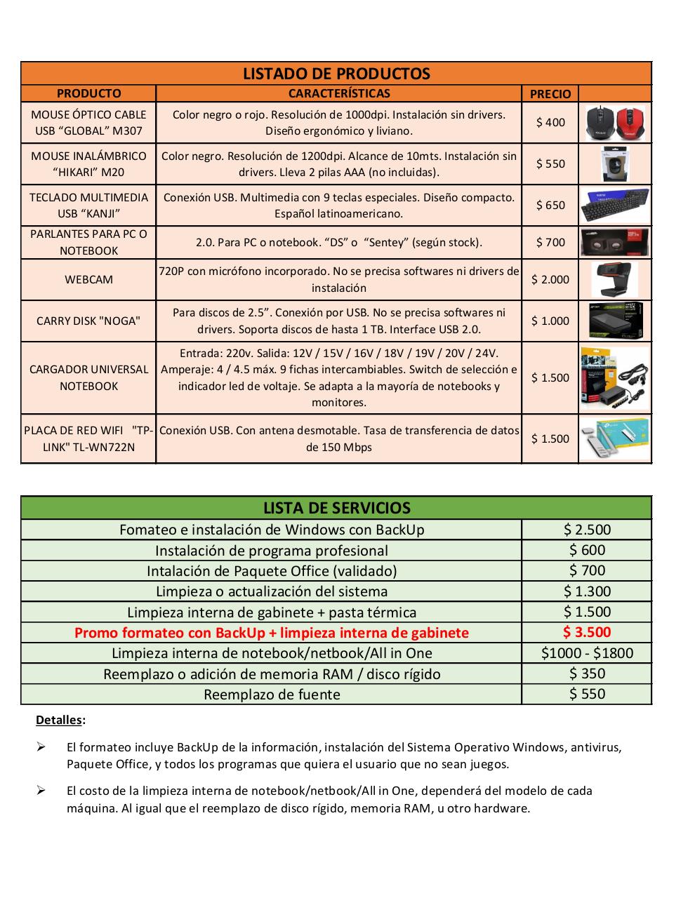 Document preview Lista productos y servicios.pdf - page 1/1