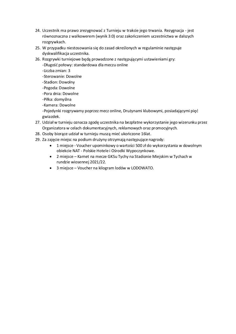 Document preview TURNIEJ FIFA REGULAMIN.pdf - page 2/2