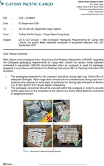 csa 2109003   new overpack packaging requirement for cargo with 