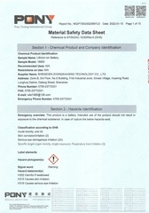 Page 3, MSDS# MQIF755G0020897U3 Battery# 18650 2022 01 10 (A)