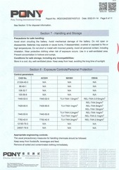 Page 2, MSDS# MQIOQNZG0074337U3 Battery# 186501P2S 18650 2022 01 14 (2)