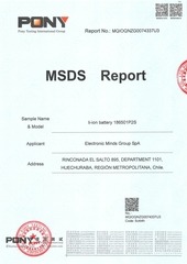 Page 1, MSDS# MQIOQNZG0074337U3 Battery# 186501P2S 18650 2022 01 14 (1)