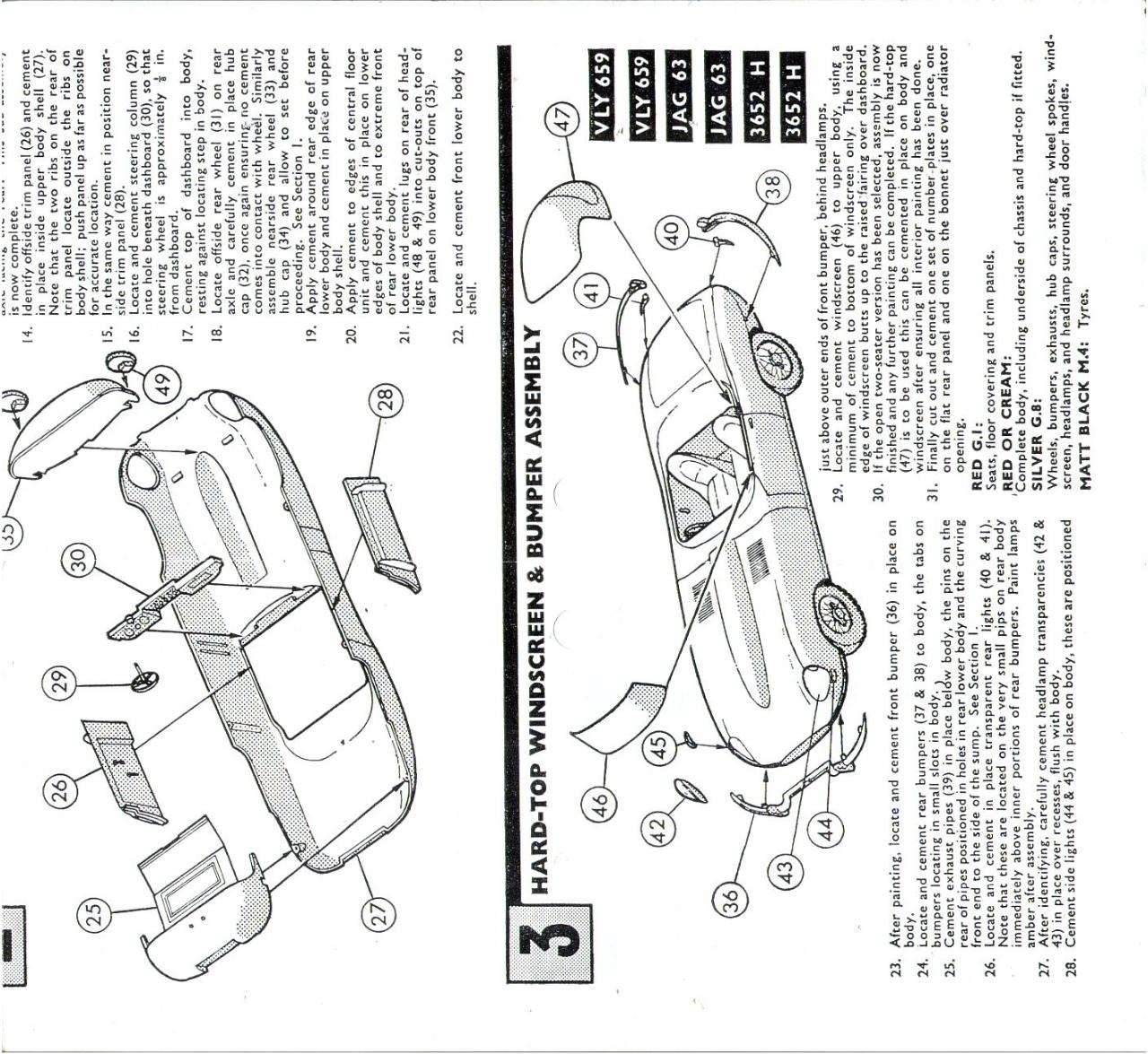 Document preview Airfix 32 Jaguar E Type (M5C).pdf - page 3/4