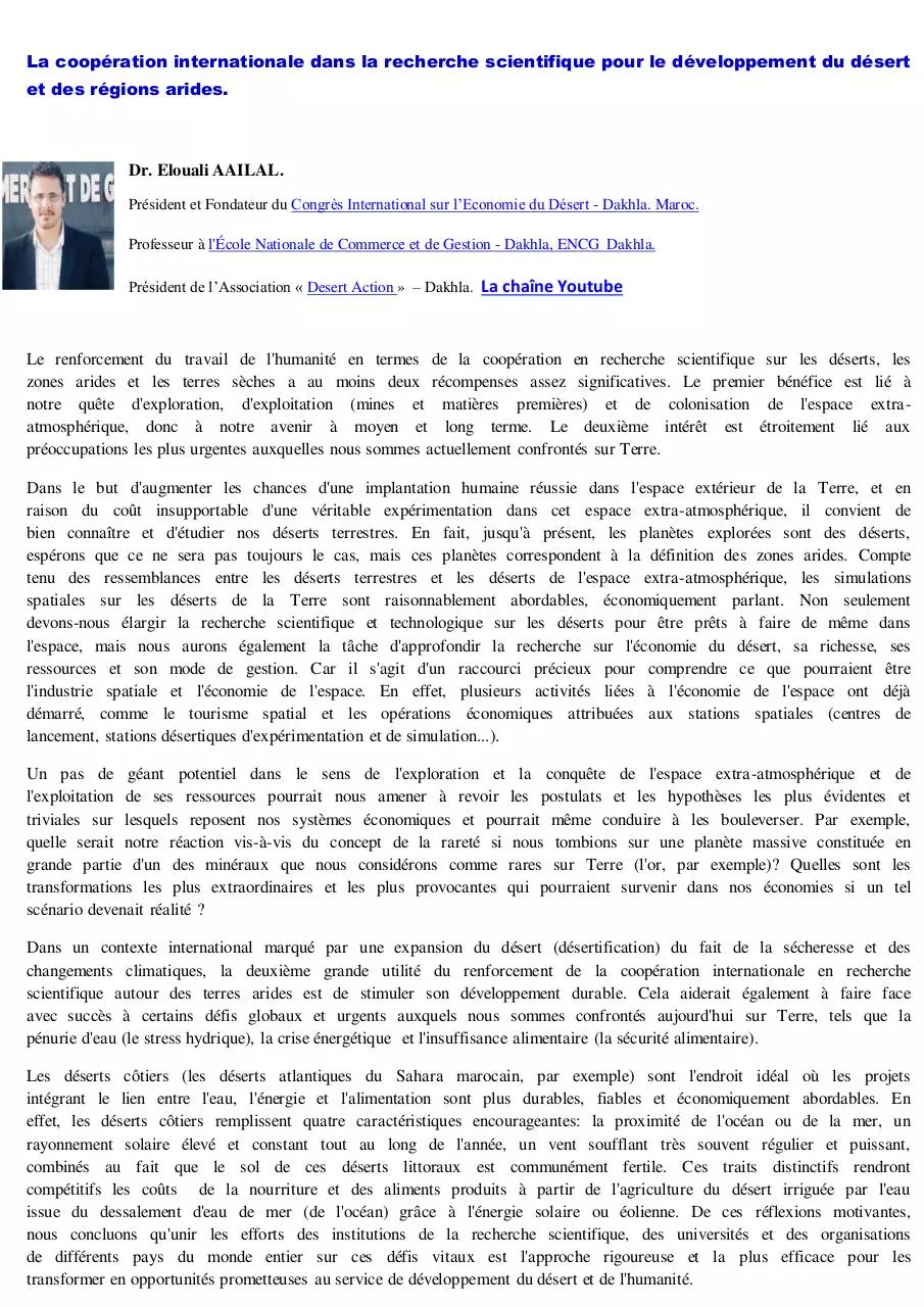 Document preview - recherche-scientifique-développement-désert-régions-arides-elouali-aailal-encg-dakhla-sahara-maroc-conférence.pdf - Page 1/1